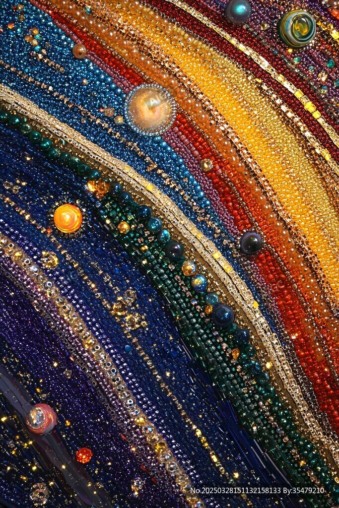 夢(mèng)幻絢麗的多彩星球宇宙