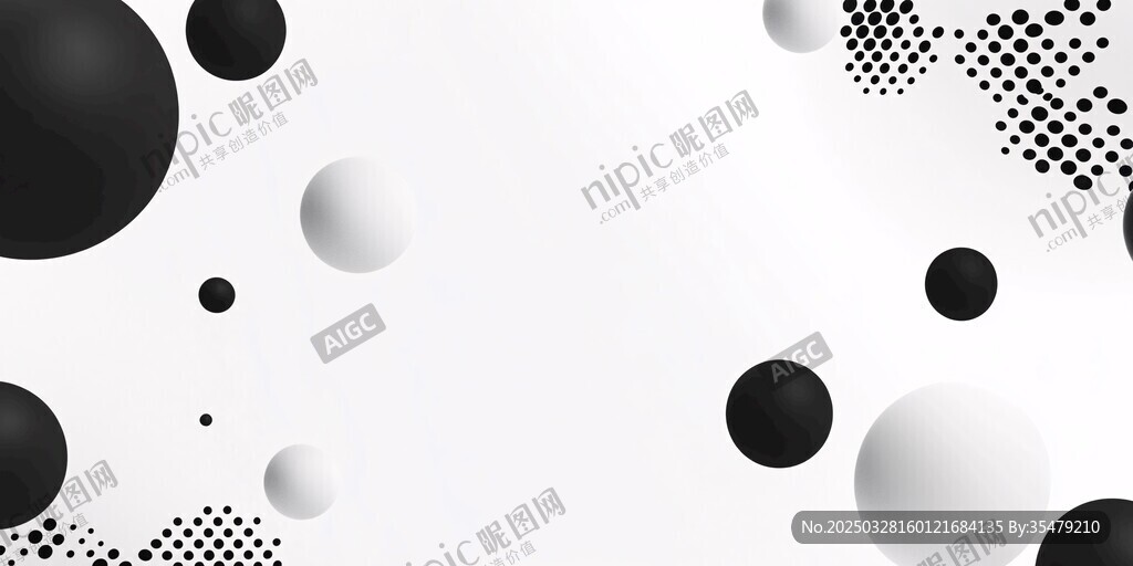 黑白圓點抽象背景圖案