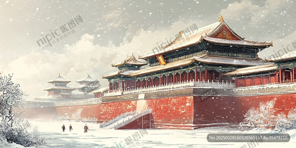 故宮雪景 古韻與雪色交融