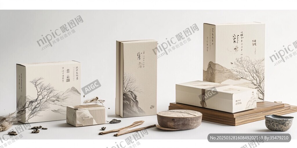 中式古風茶葉包裝設(shè)計展示