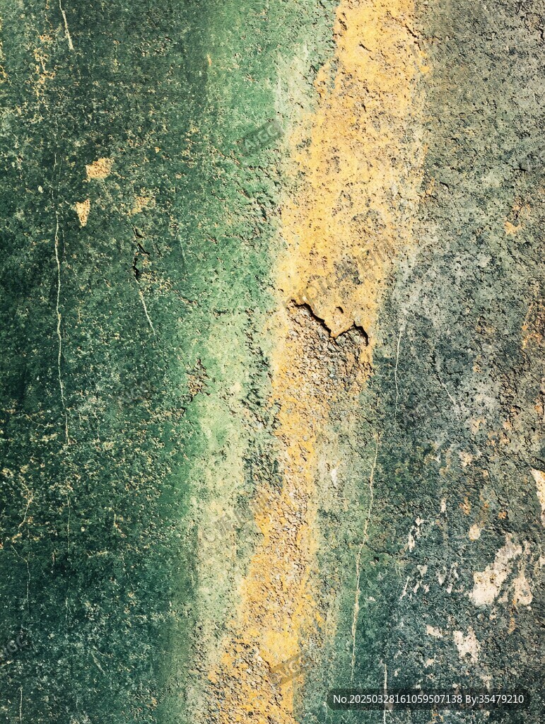 斑駁綠墻面紋理特寫