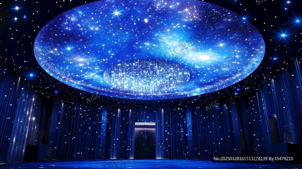 夢幻星空主題華麗室內(nèi)場景