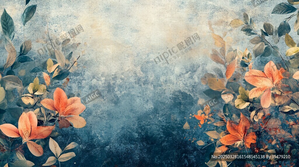 夢(mèng)幻花卉背景圖