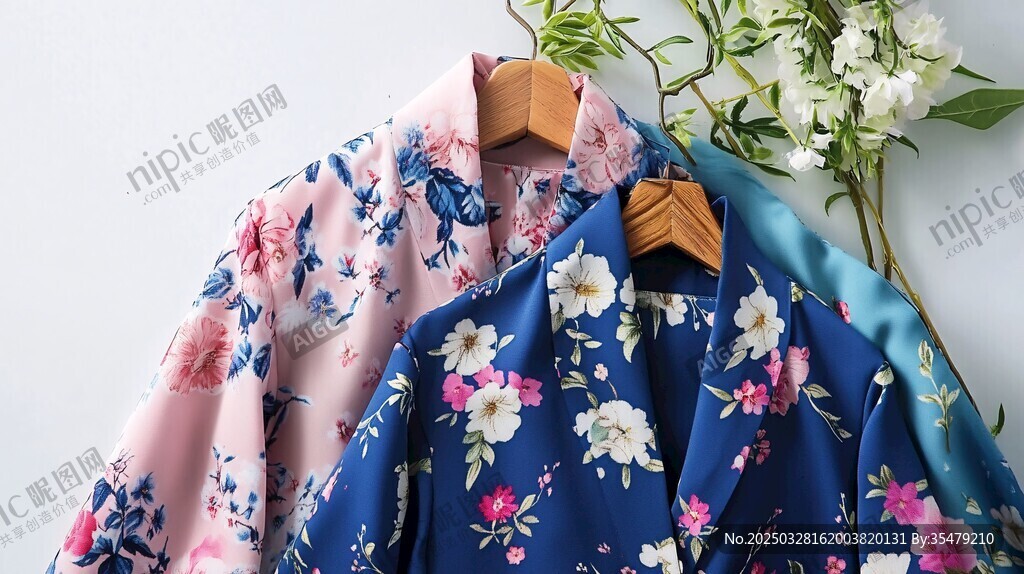 多彩花卉印花時尚襯衫