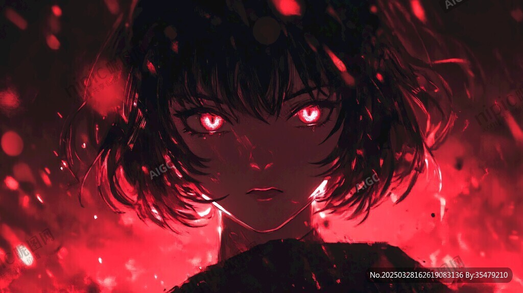 紅眼少女 暗夜中的神秘力量