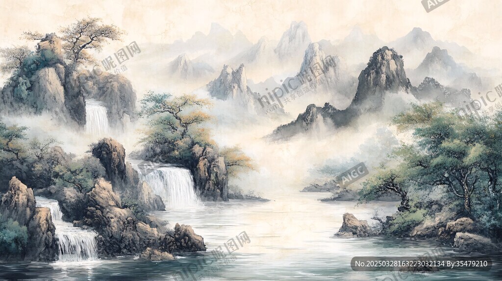 水墨山水間 自然之詩意