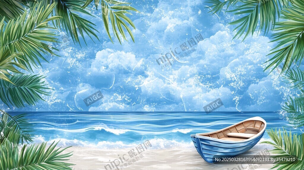 海濱小船 邂逅夏日浪漫