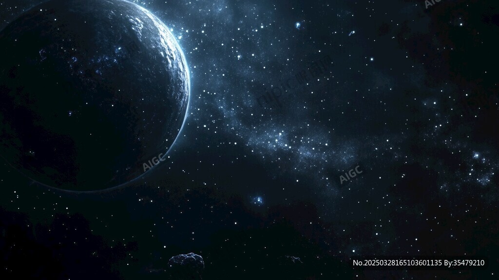 深邃宇宙中的夢幻星球