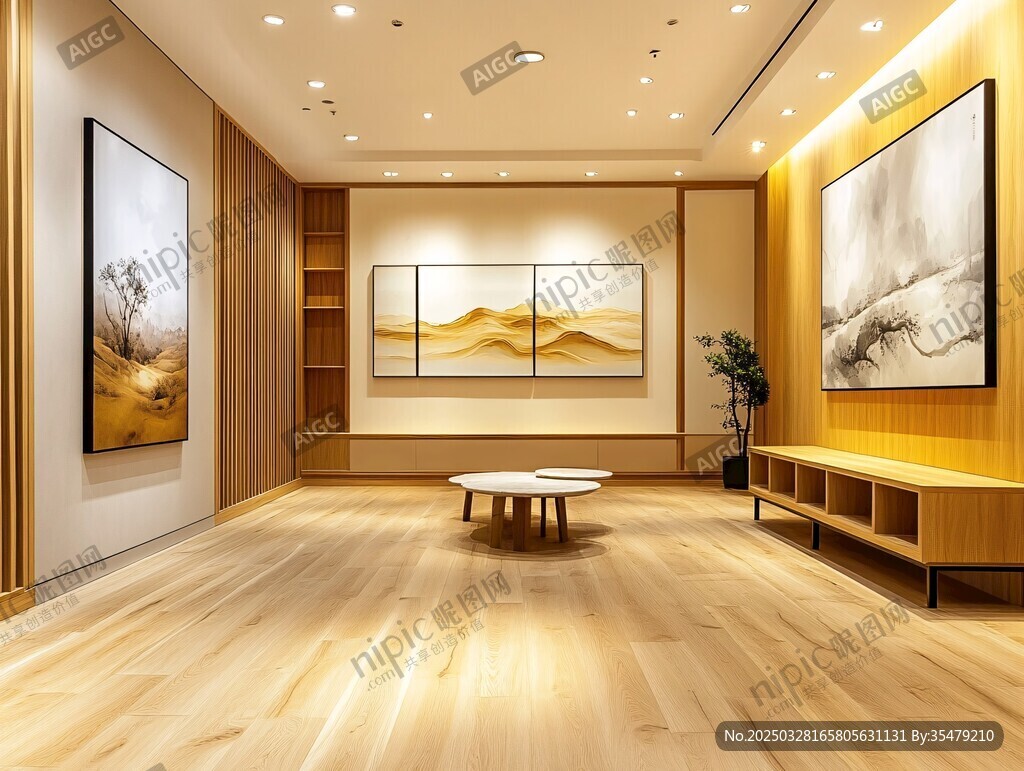 現代簡約風藝術展廳空間