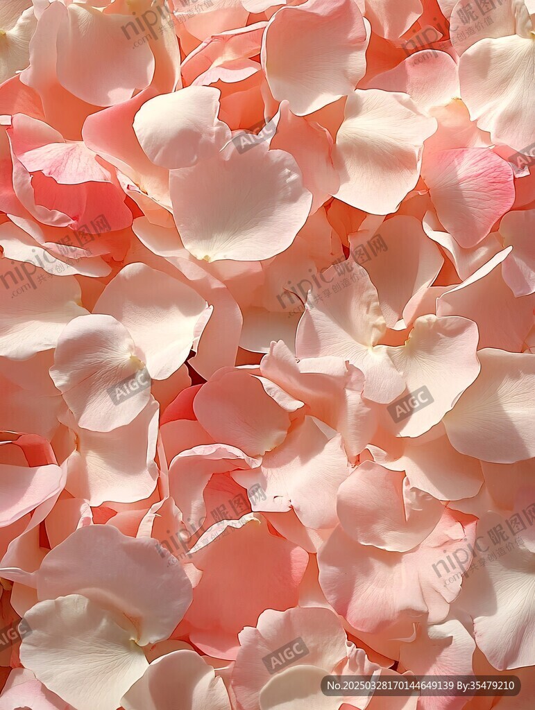 浪漫粉色玫瑰花瓣特寫(xiě)