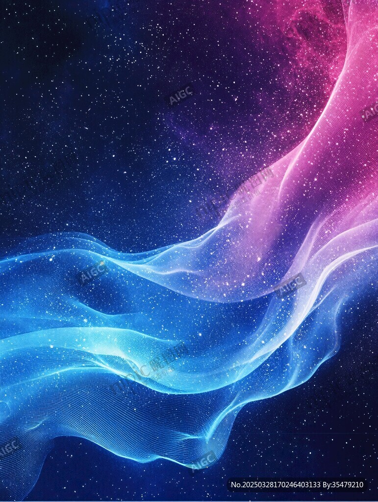 夢幻星際流動炫彩光帶