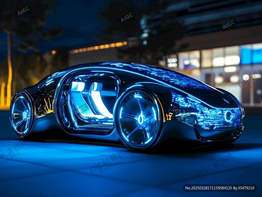 炫酷未來概念汽車展示