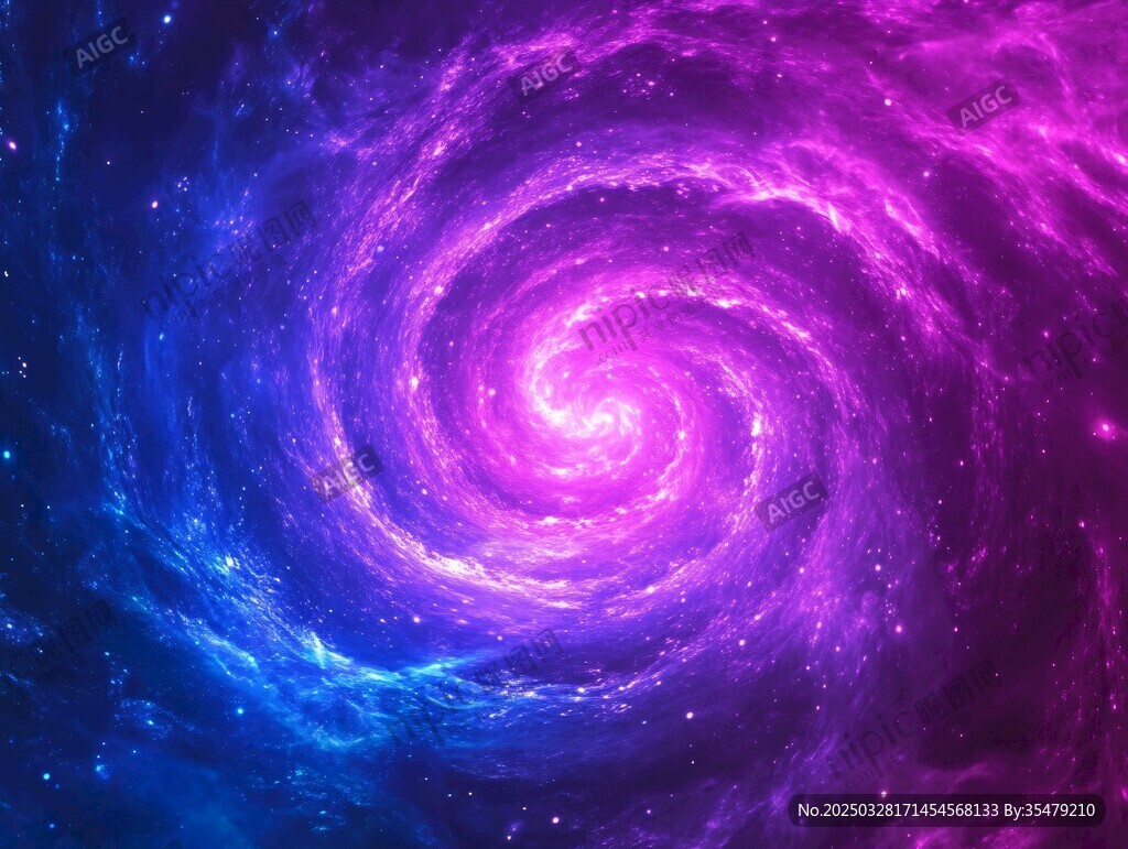 夢幻絢麗的宇宙星云漩渦