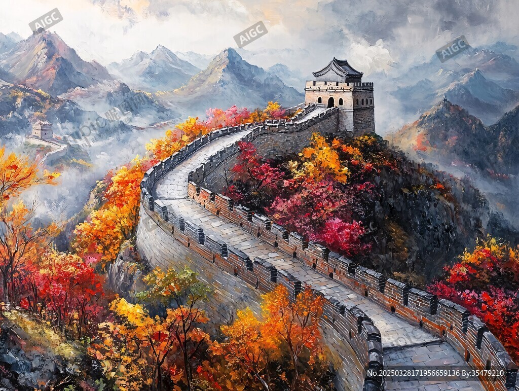 秋日長(zhǎng)城壯麗風(fēng)光