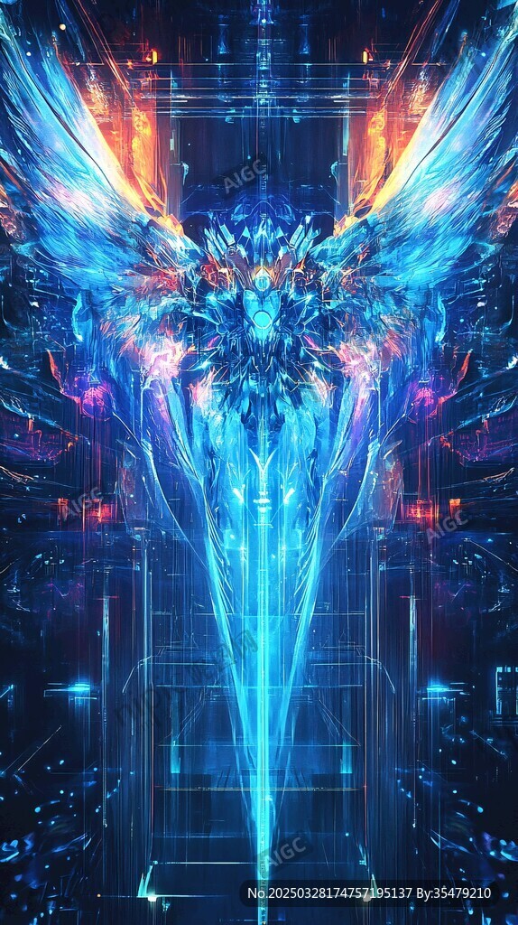 幻彩機(jī)械羽翼科技幻想圖景