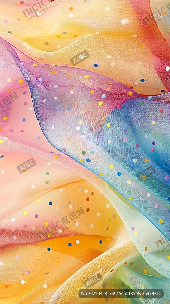 夢幻彩紗飄動背景圖