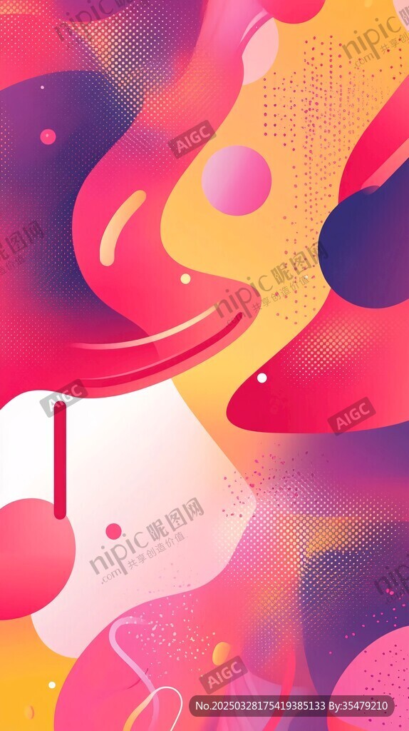 夢幻流體漸變抽象藝術(shù)圖案