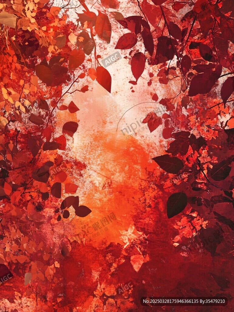 秋日紅葉夢幻景象