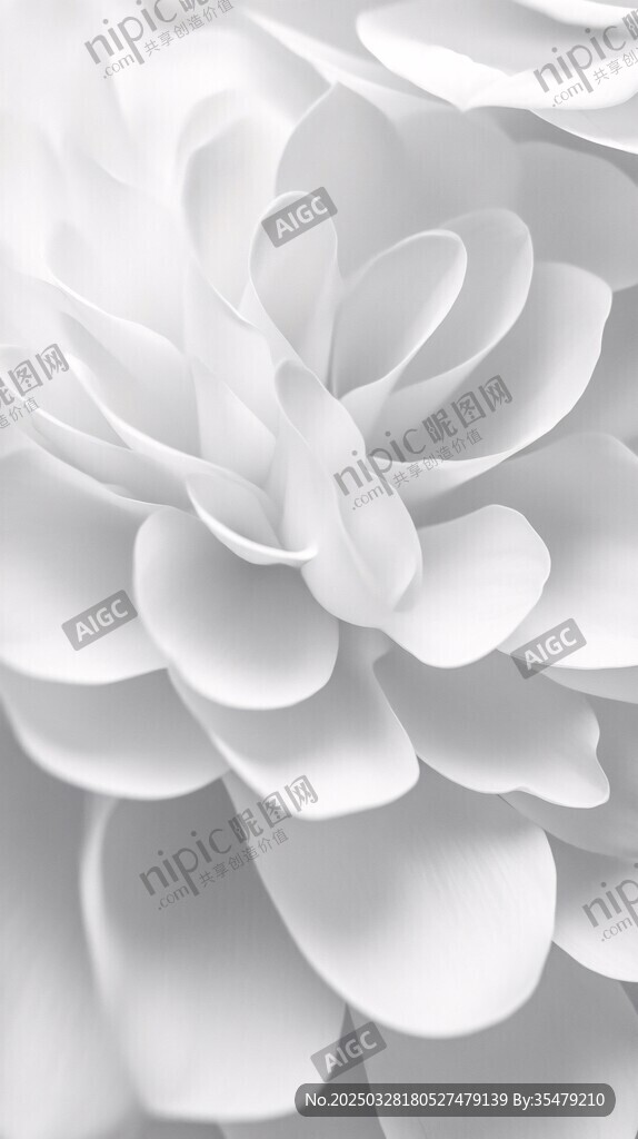 白色花瓣特寫