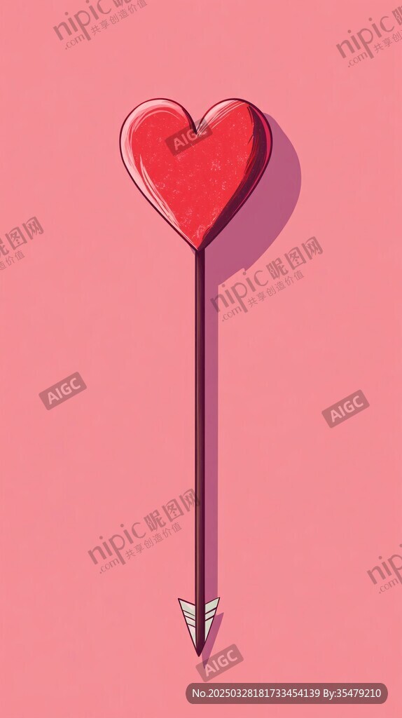 愛心箭頭插畫