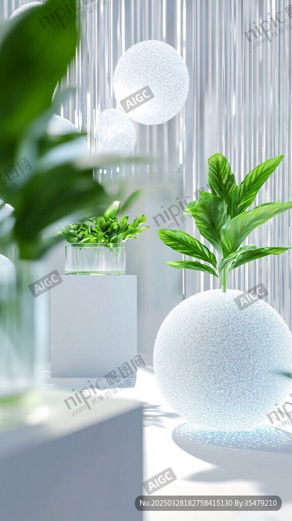 簡約綠植裝飾營造清新空間
