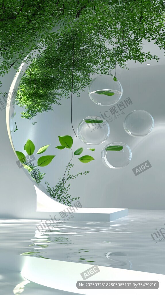 夢幻綠植環繞的空靈空間
