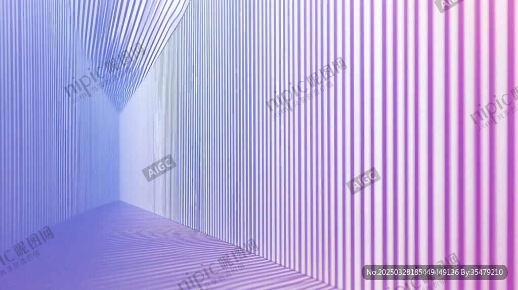 夢幻漸變條紋空間通道
