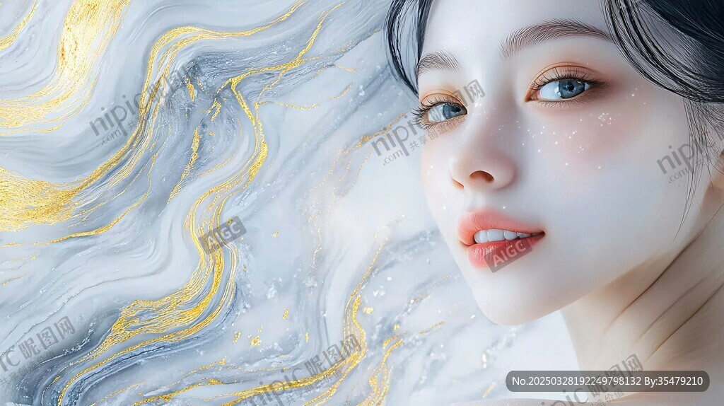 夢(mèng)幻少女與流動(dòng)紋理之美
