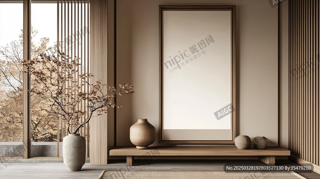 禪意中式室內(nèi)裝飾一角