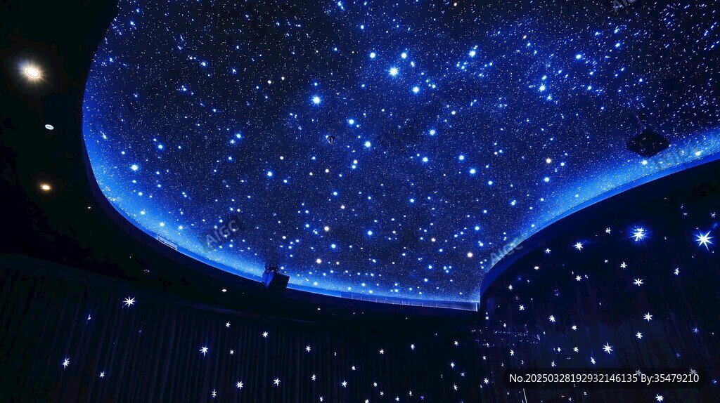 夢幻星空吊頂營造浪漫氛圍