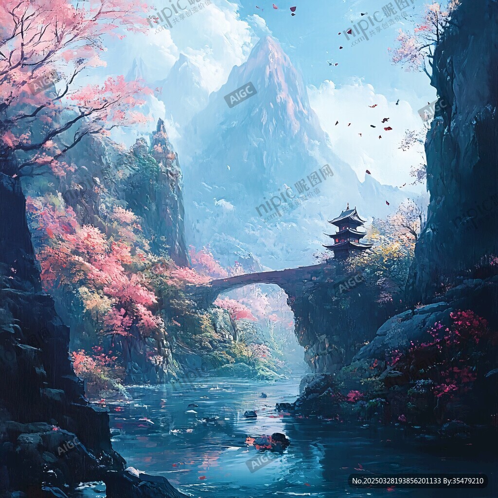 夢(mèng)幻山水間的古風(fēng)景致