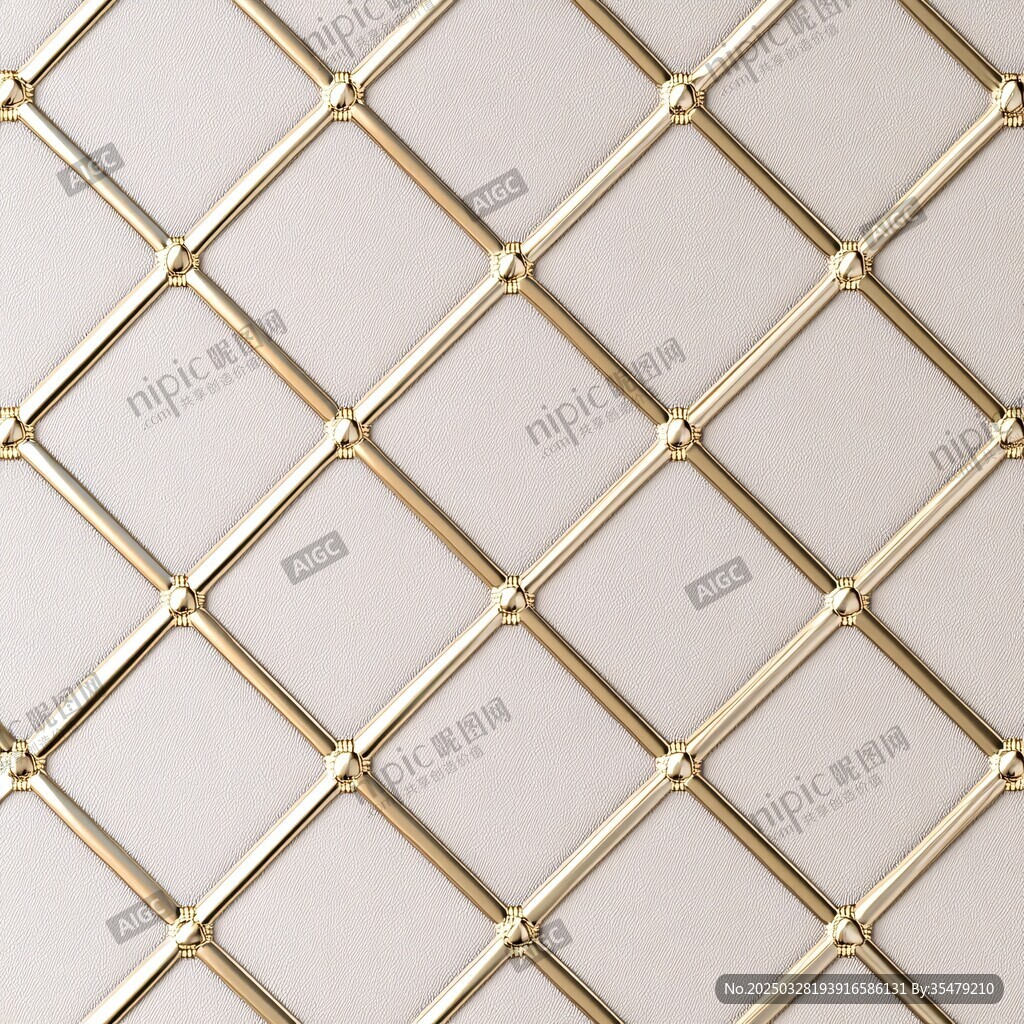 金色菱格紋理精美圖案