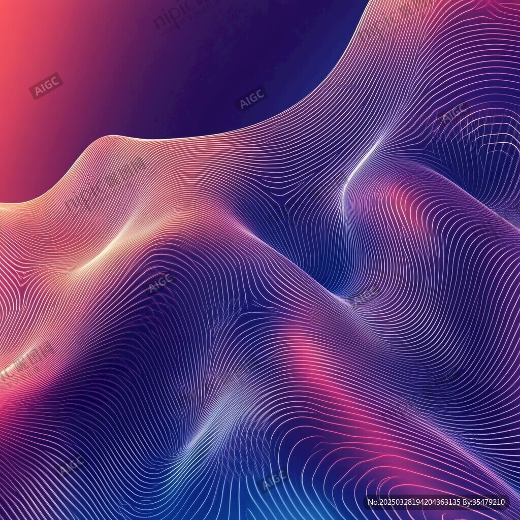 夢幻漸變線條動感背景圖