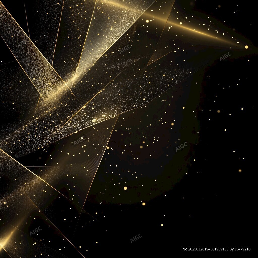 黑金線條光效夢(mèng)幻背景圖
