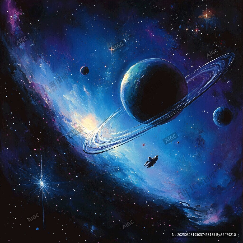 夢幻星際 行星與飛船的奇景
