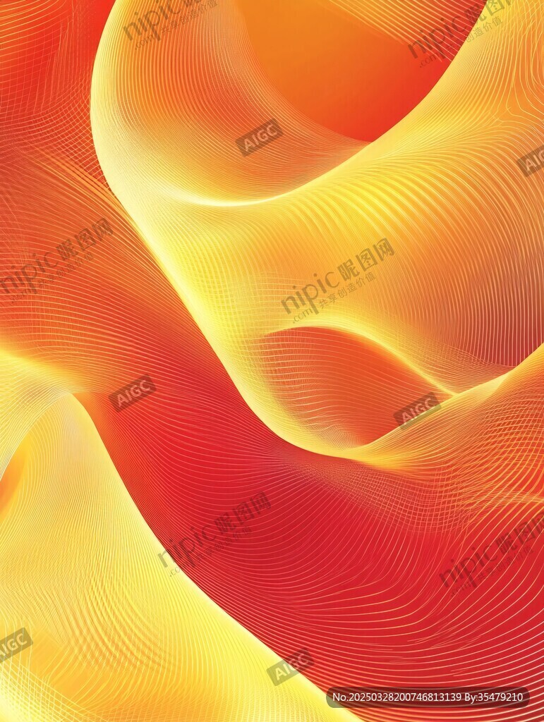 絢麗紅黃漸變動(dòng)感抽象紋理