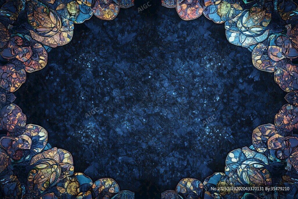 奇幻錢幣環繞的深邃背景