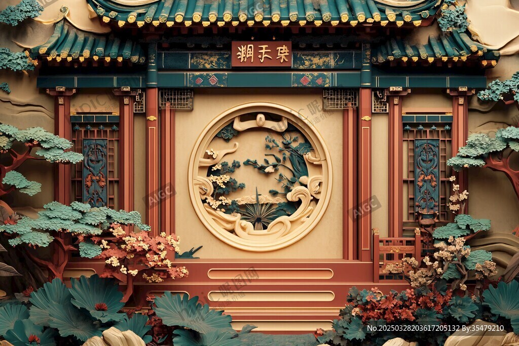 中式古典庭院建筑景觀