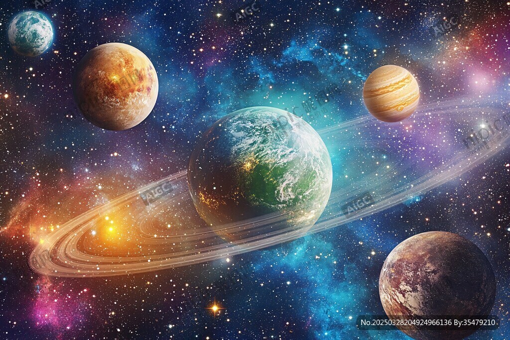夢幻宇宙中的多彩行星