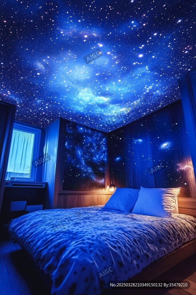 夢幻星空臥室營造浪漫氛圍