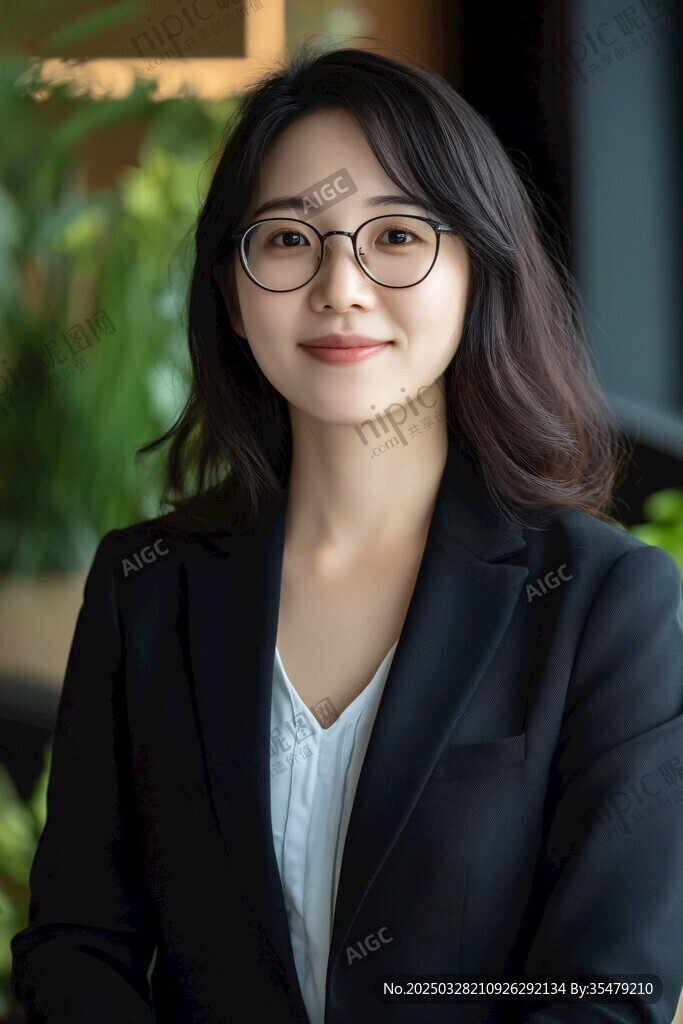 干練職業(yè)女性微笑形象