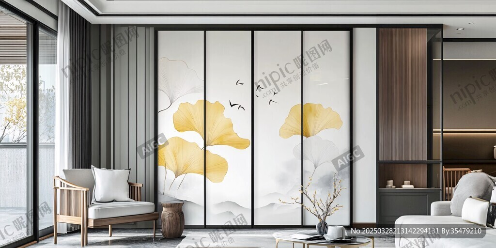 中式風(fēng)客廳的雅致屏風(fēng)