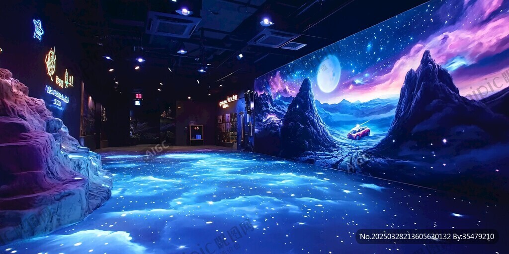夢幻星空主題室內(nèi)場景