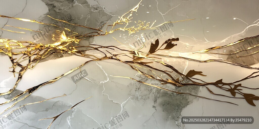 金枝玉葉大理石紋理背景