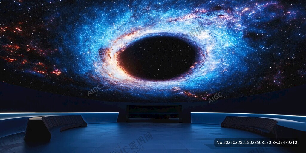 宇宙黑洞主題夢(mèng)幻空間