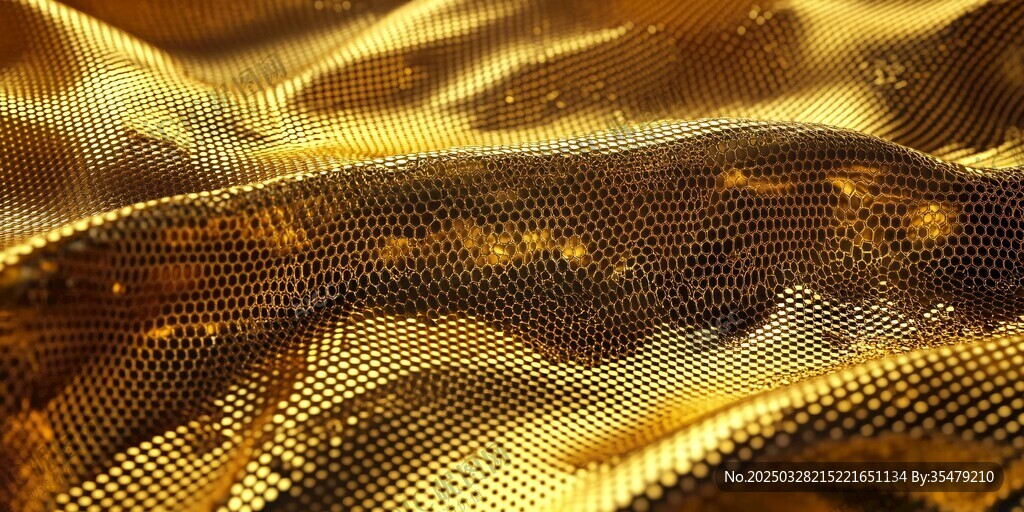 金色網(wǎng)紋質(zhì)感布料紋理