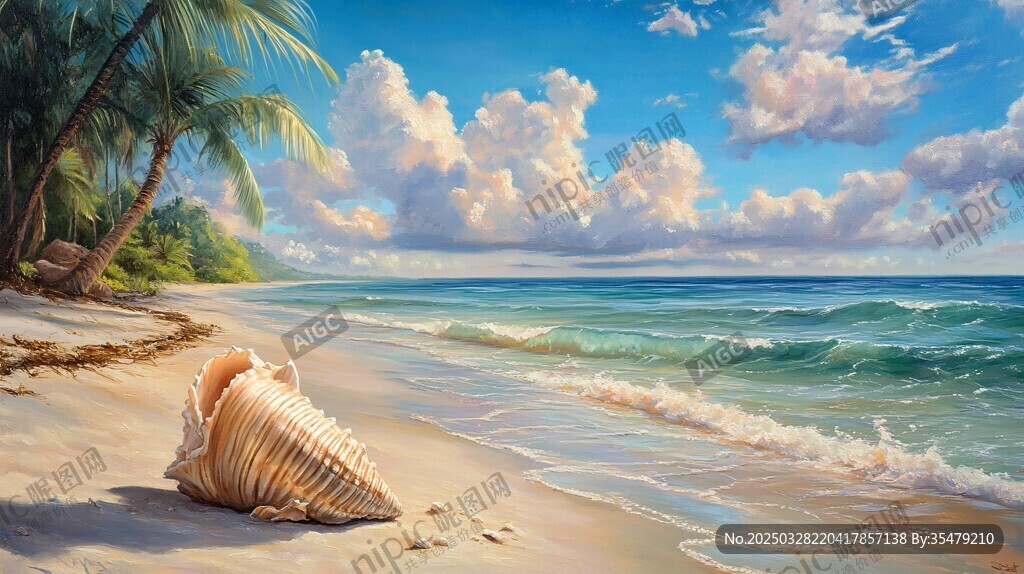 海灘貝殼美景