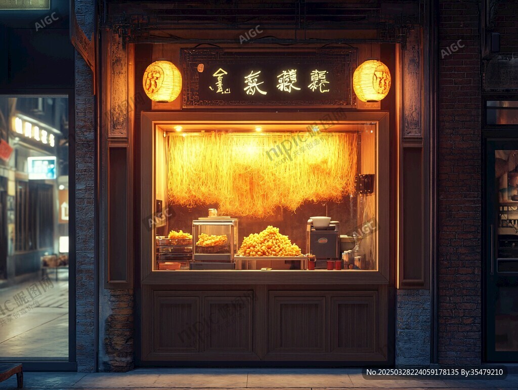 深夜飄香的糕點店鋪