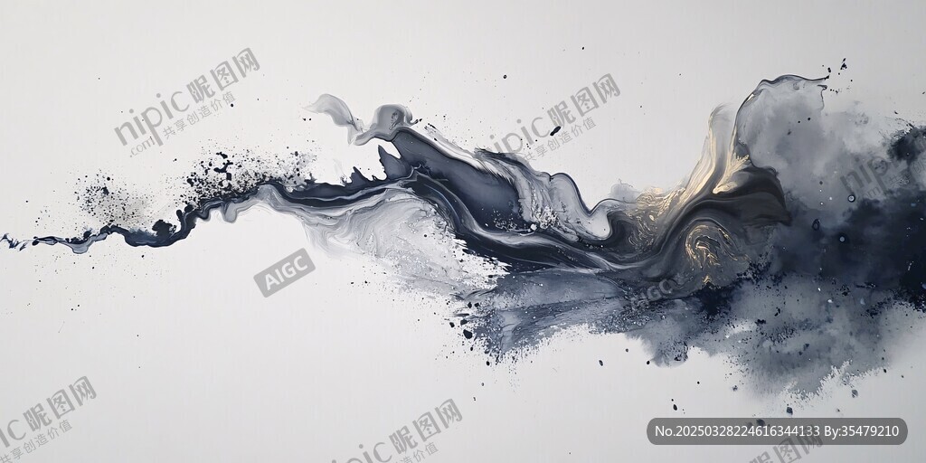 墨韻飛揚(yáng)的抽象水墨藝術(shù)