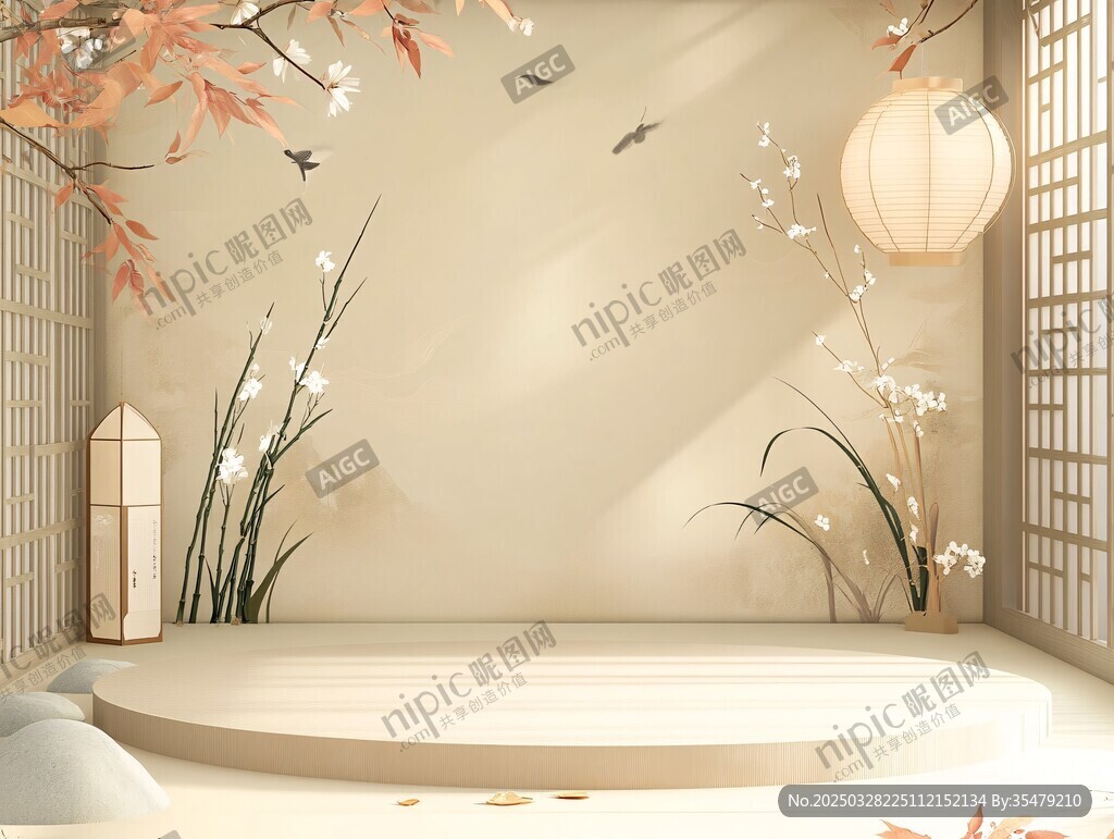 中式雅致展示空間場(chǎng)景